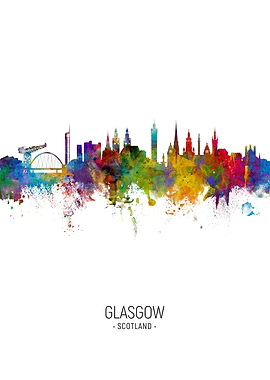 Glasgow Scotland Skyline