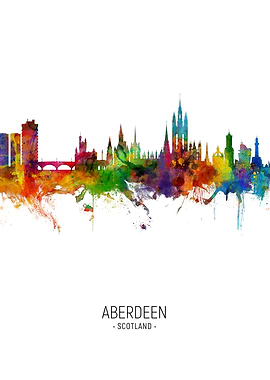 Aberdeen Scotland Skyline