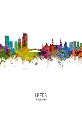 Leeds England Skyline