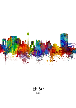 Tehran Iran Skyline