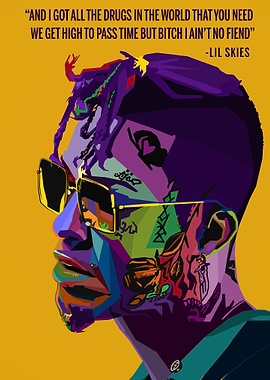Lil Skies Wpap Pop Art