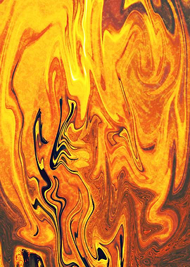 Abstract Marble Painting