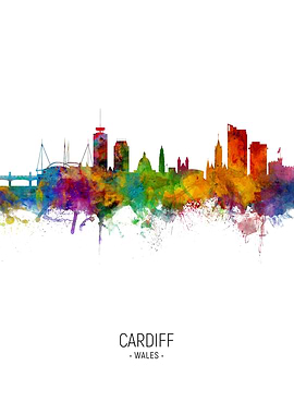 Cardiff Wales Skyline