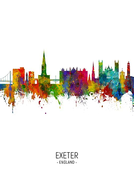 Exeter England Skyline