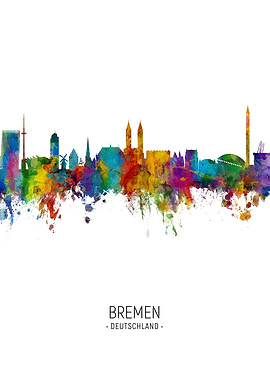 Bremen Germany Skyline
