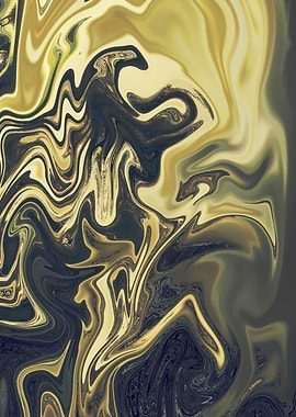 Abstract Marble Painting