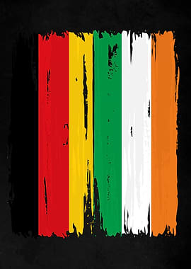 Germany Ireland Split Flag