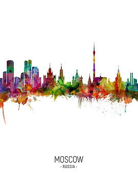 Moscow Russia Skyline