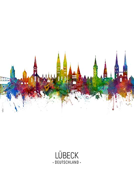 Lbeck Germany Skyline