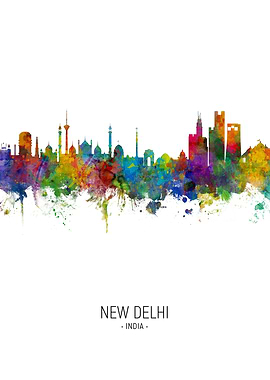 New Delhi India Skyline