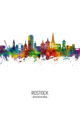 Rostock Germany Skyline