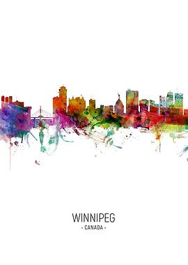 Winnipeg Canada Skyline