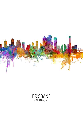 Brisbane Australia Skyline