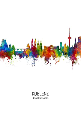 Koblenz Germany Skyline