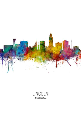 Lincoln Nebraska Skyline