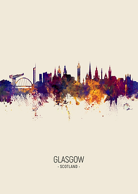 Glasgow Scotland Skyline