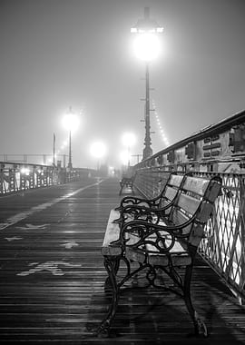 Brooklyn Benches in Fog
