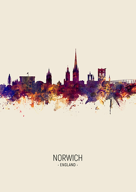 Norwich England Skyline