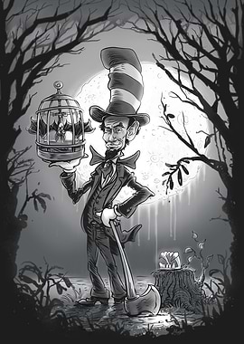 Abe In a Hat with a Bat