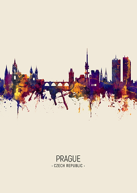 Prague Praha Skyline