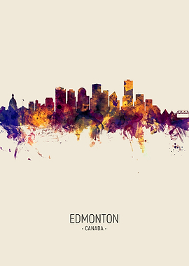 Edmonton Canada Skyline