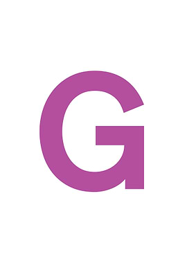 Purple Letter G