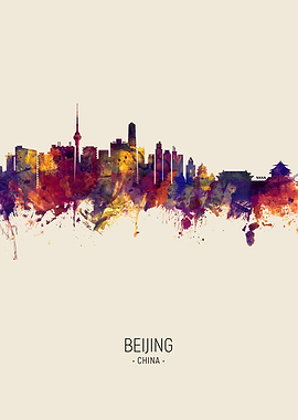Beijing China Skyline