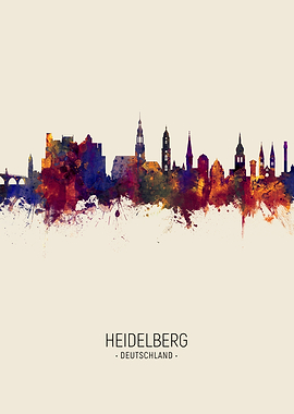 Heidelberg Germany Skyline
