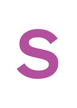Purple Letter S