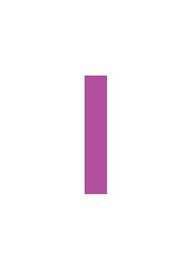 Purple Letter I