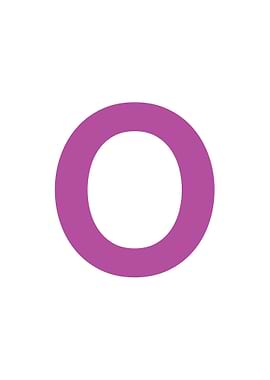Purple Letter K O