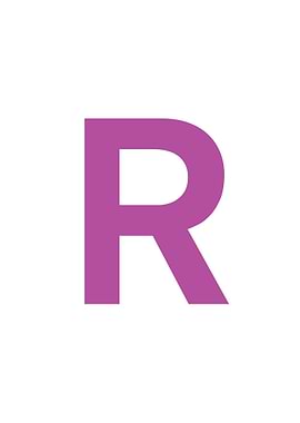 Purple Letter R