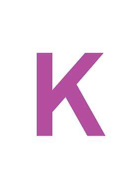 Purple Letter K