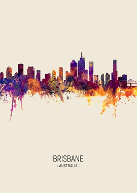 Brisbane Australia Skyline