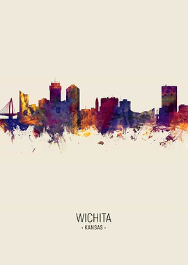 Wichita Kansas Skyline