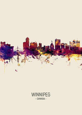 Winnipeg Canada Skyline