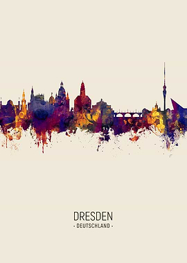 Dresden Germany Skyline