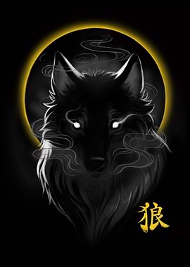 Ghost Black Wolf