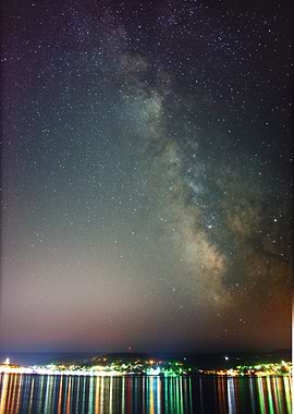 Milky way over Korcula