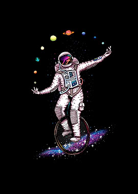 Juggling Circus Astronaut
