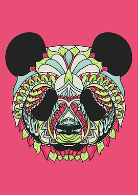 colorful panda