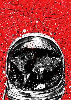 Astronaut world map 8