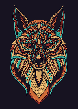 colorful fox