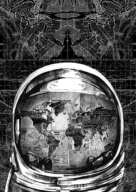 Astronaut world map 6