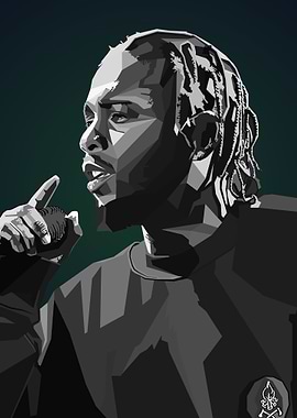 Kendrick Lamar WPAP PopArt