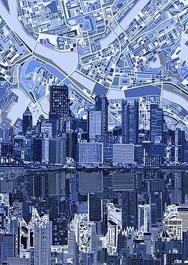 Pittsburgh city abstract 4