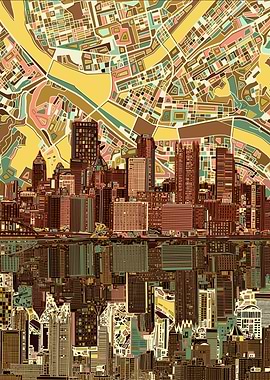 Pittsburgh city abstract