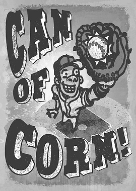 Can of Corn Retro Baseball