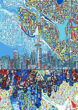 Seattle city abstract 1