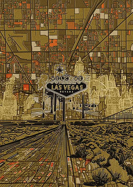 Las Vegas city abstract 2